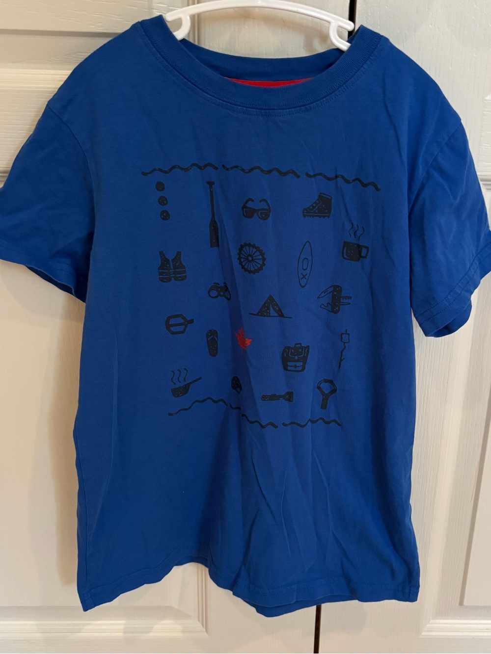 MEC Kids Royal Blue Graphic Tee with Black Icons